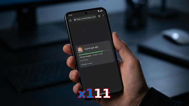 Main screen of X111 apk page for PK players