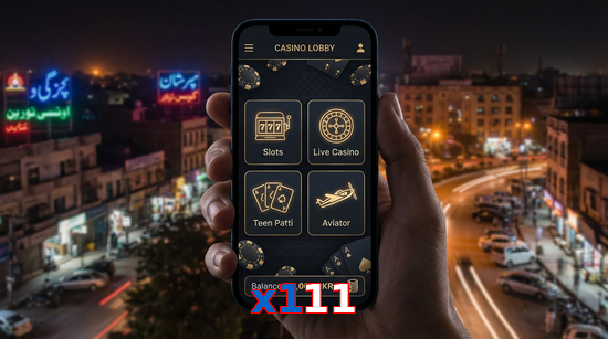 Main screen of X111 app page for PK players