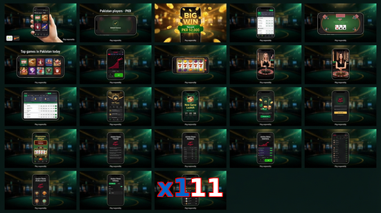Main screen of X111 bet page for PK players